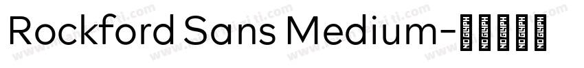 Rockford Sans Medium字体转换